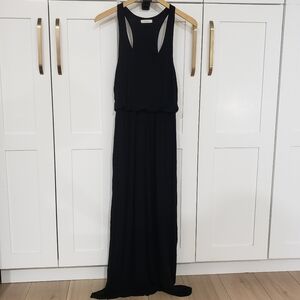 Lush Elegant Black Maxi Dress